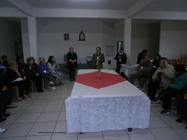 Peregrinos Argentinos, visitaram a Casa de João Luiz Pozzobon